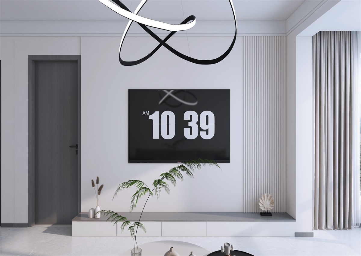 攬秀苑110㎡ | 小戶型裝修模板來了！現(xiàn)代簡約風(fēng)+黑白灰百看不膩